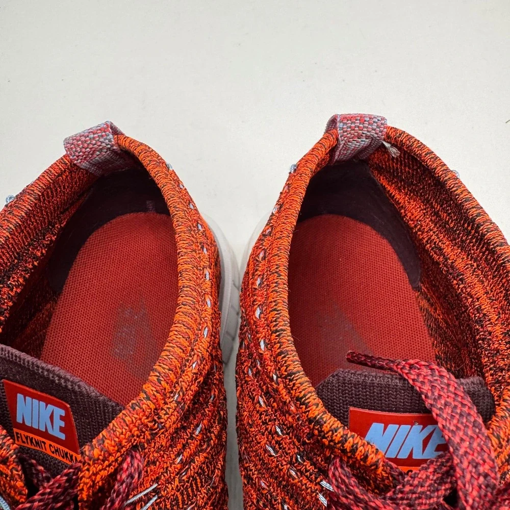 Nike Free Flyknit Chukka Cinnamon University Red Mens 10.5 639700-601